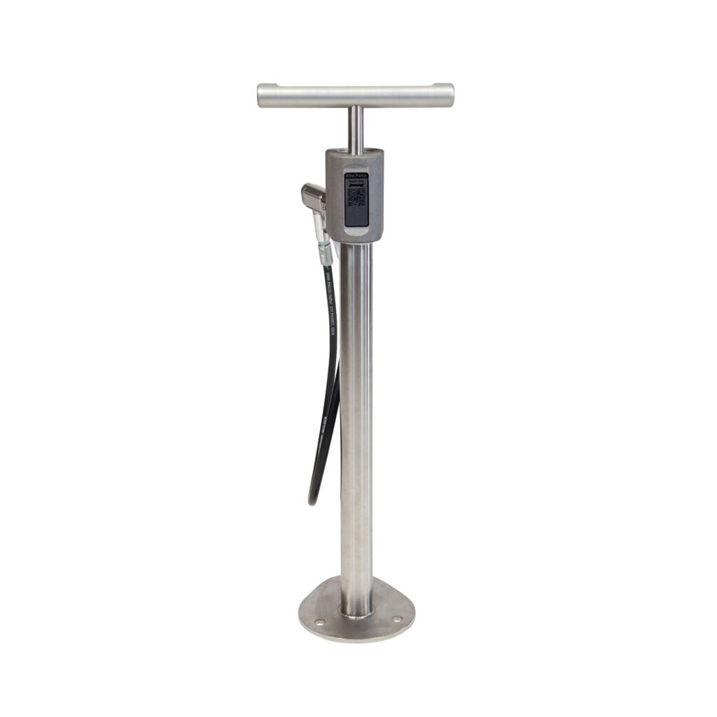Outdoor Public Bike Pump with Guage2