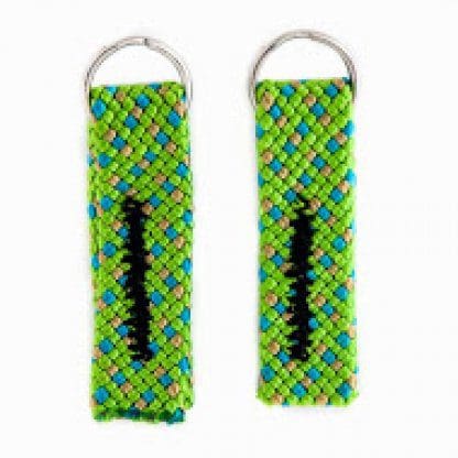 Recycled climbing rope zipper pulls