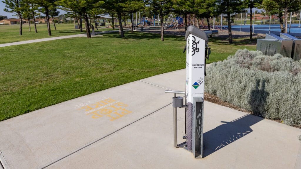 bike repair station at point malcolm reserve Adelaide